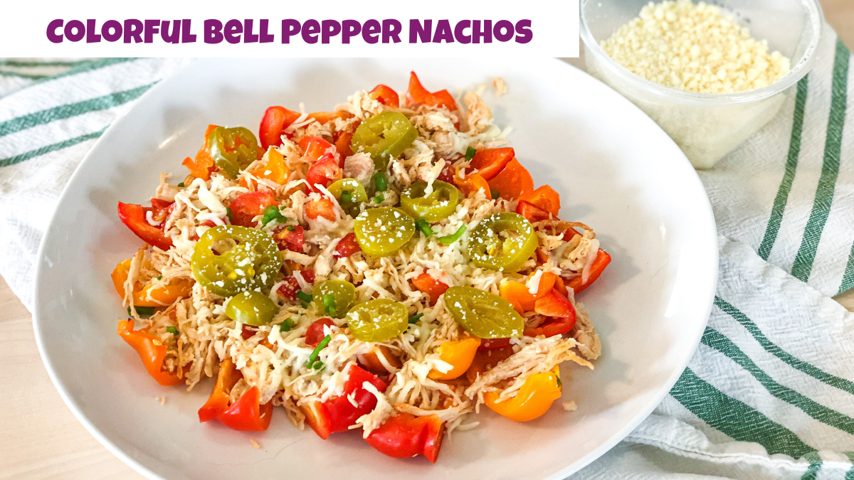 colorful bell pepper nachos