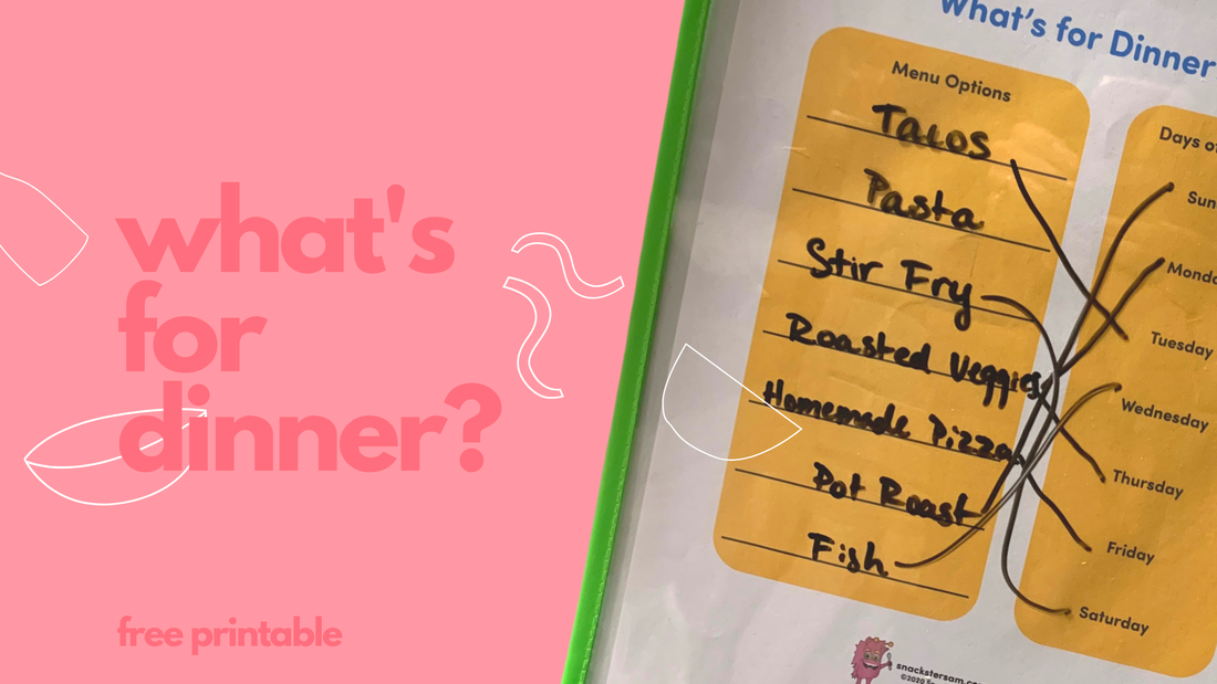 free dinner planning chart for families